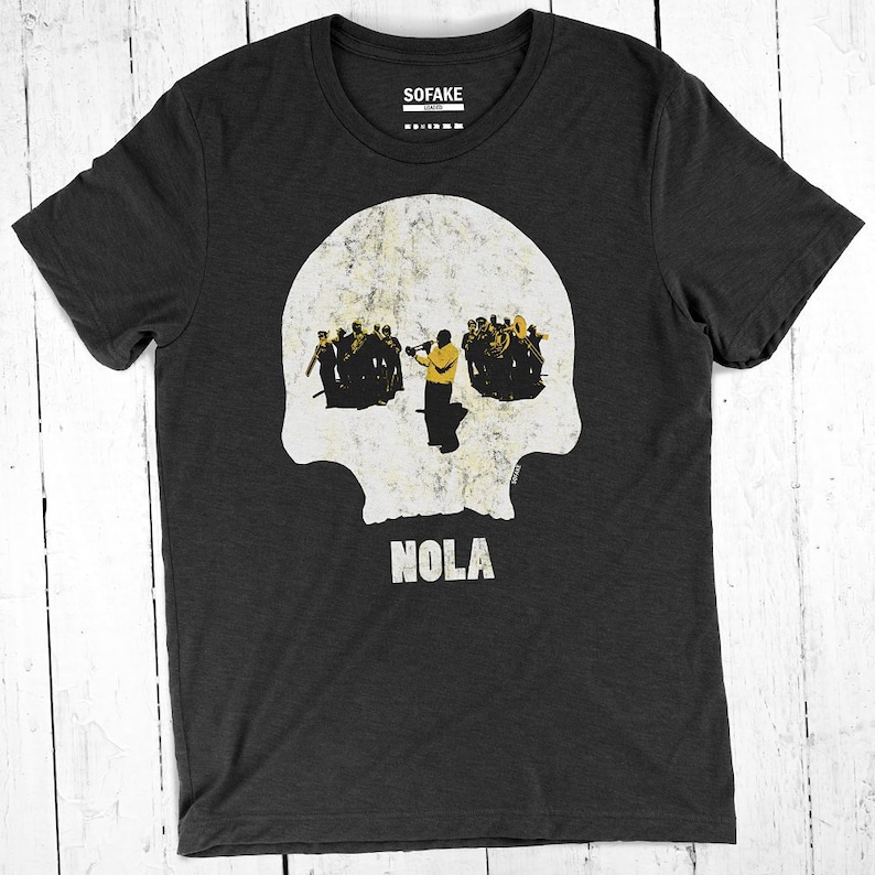 nola skull t-shirt image 1