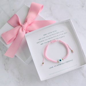 Cadeau nouveau-né cadeau bébé protection bracelet nouveau-né pour bébé bracelets assortis bracelets maman et bébé bracelet mauvais oeil bracelet mal deo