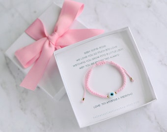 New Born Gift Baby Gift Protection Newborn Bracelet for Baby Bracelet Matching Mom and Baby Bracelets Evil Eye Bracelet mal de ojo bracelet