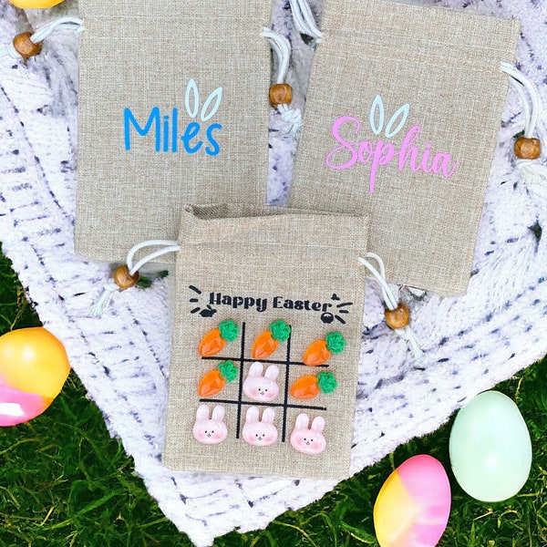 Easter Gift for Kids, Kids Easter Games, Easter Basket Stuffers, Easter Party Favors, Easter Gifts for Girls, For Boys, Tic Tac Toe Bags