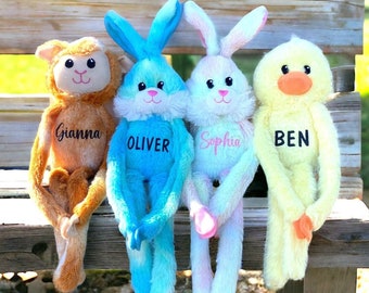 Personalized Easter Bunny, Easter Chick, Easter Basket Stuffers, Plush Easter Bunny, Custom Easter Bunny, Easter Basket Gift, Stuffed Bunny