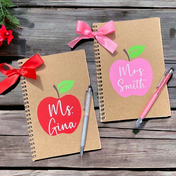 Teacher Gifts, Teacher Appreciation Gift, Teacher Note Pad, Teacher Notebook, Teacher Personalized Gifts, Gift for Teacher