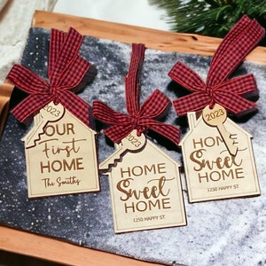 New Home Gift, Our First Home Ornament, New Home gift for Couple, New Home Ornament, First Time Homeowner Gift, New house Ornament, New Home