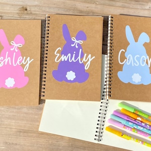 Easter Basket Stuffers for Kids, Personalized Bunny Notebook, Easter Basket Stuffers for Girls, Easter Basket Stuffers for Boys, Kids Easter