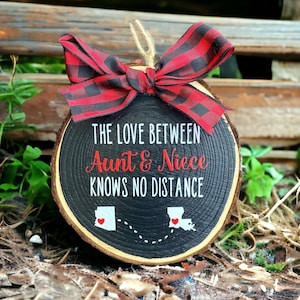 Gift for Aunt, Aunt Gift from Niece, Aunt Christmas Gift, Long Distance Ornament, Aunt Christmas, Auntie Gifts, Personalized Aunt Gifts