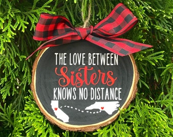 Gift for Sister from Sister, Sister Gift, Sister Ornament, Sister Birthday Gift, Sister Moving Away Gift, Sister Distance Gift