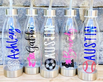 Sports Water Bottle Personalized, Sports Water Bottle, Volleyball, Dance, Soccer, Cheer, Baseball, Team Water Bottles, Kids Easter Gifts