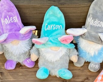 Easter Bunny Gnome, Easter Basket Stuffers, Easter Basket Stuffers , Personalized Plush Easter Bunnys, Easter Gifts for Kids, Easter Bunny