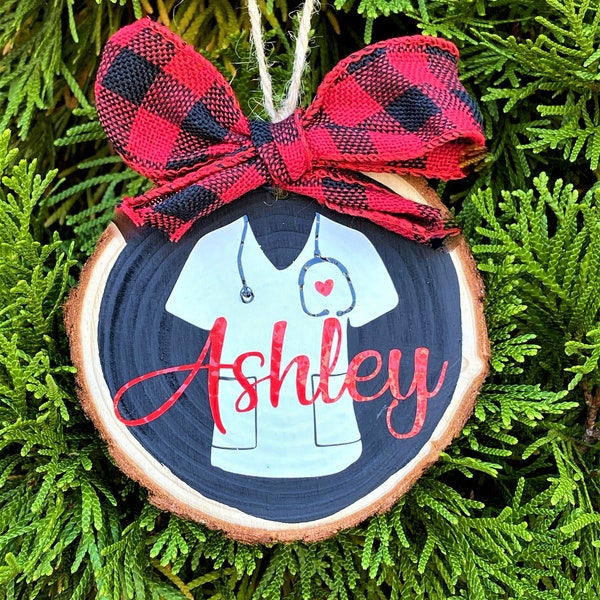 Nurse Ornament, Nurse Ornament 2022, Gift for Nurse, Christmas Gift for Nurse, Gift for Co-Worker, RN Gifts, Personalized Nurse Ornament