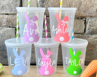 Easter Cups for Kids, Easter Basket Stuffers, Easter Decor, Kids Water Cup, Easter Decor, Easter Party Favors, Kids Easter Gifts