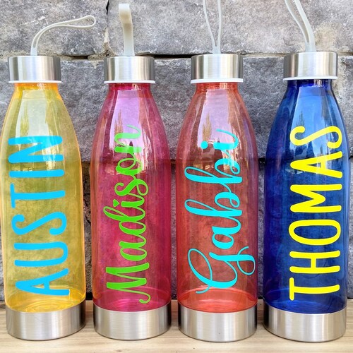 Kids Water Bottles Personalized Kids Water Bottle Team Etsy