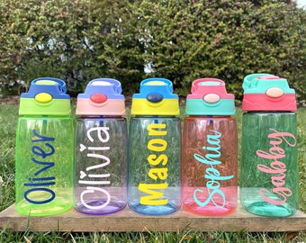 Kids Water Bottles Personalized, Kids Water Bottles, Kids Tumblers, Kids Easter Gifts, Kids Party Favors, Sports Water Bottles, Kids Cups