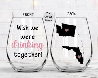 Friendship Gifts, Long Distance Friendship Gift, Personalized Friendship Gift, Friend Moving, State to State Gift, Friend Birthday Gift