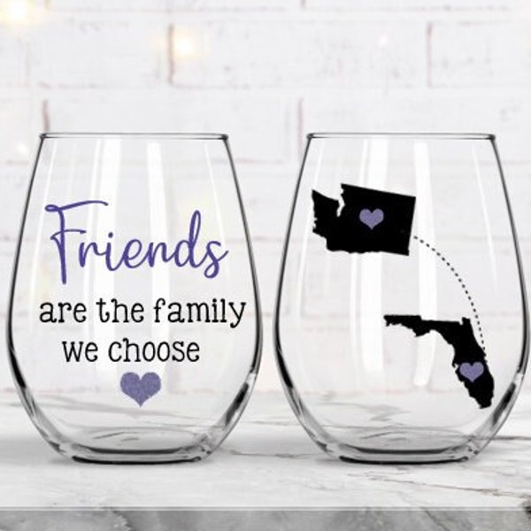 Friends Are The Family We Choose, Best Friend Gift, Long Distance Friendship Gift, Friendship Gift, Friend Moving, BFF Gift, BFF Gifts