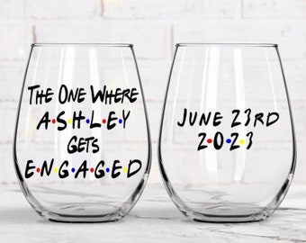 Engagement Gifts for Her, The One Where Gets Engaged, Just Engaged Gifts, Friends Theme Engagement Party, Engagement Party Favors, Engaged