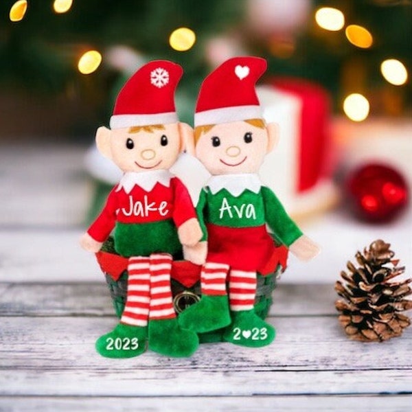 Personalized Christmas Elf, Christmas Elf, Personalized Elves, Plush Elf, Girl Elf, Boy Elf, Kids Stocking Stuffers, Christmas Elf