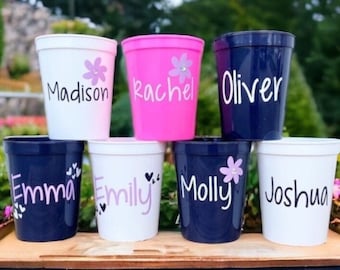 Kids Party Cups, Kids Birthday Party Favors, Kids Birthday Cups, Kids Personalized Cups, Easter Cups, Kids Cup with Name