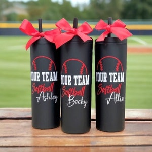 Softball Gifts, Softball Team Gifts, Girls Softball, Girls Softball Gifts, Softball Tumbler, Softball Cups, Custom Softball, Team Gifts