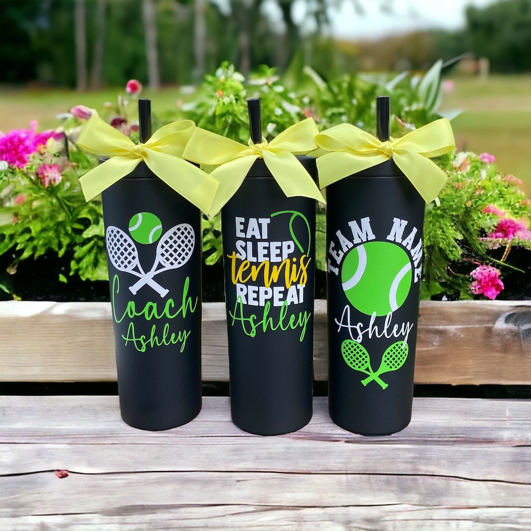 Tennis Tumbler, Tennis Gifts, Tennis Cup, Tennis Team Gifts, Tennis