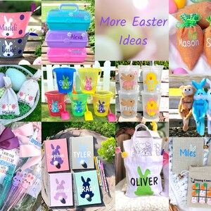 Easter Treat Bags, Easter Gift for Kids, Personalized Easter Treat Bags, Easter Basket Stuffers, Easter Bunny Gift Bags, Easter Favors image 6