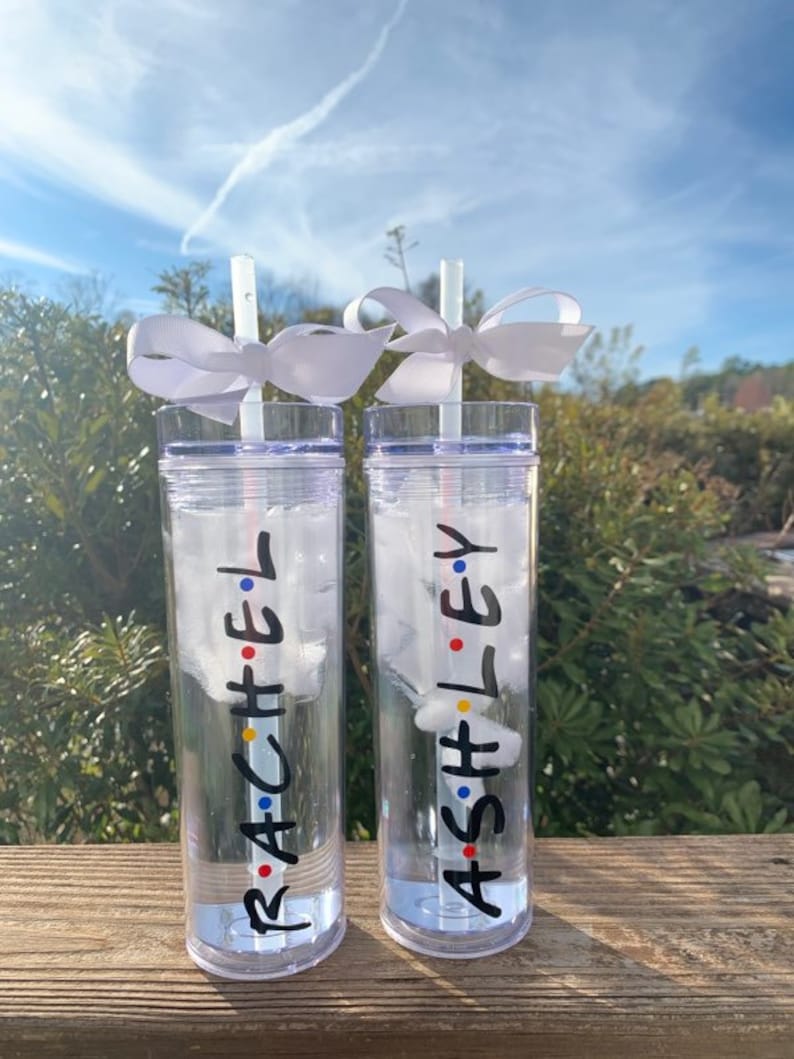 Friends Tumbler Friends Tumbler With Straw Personalized Etsy