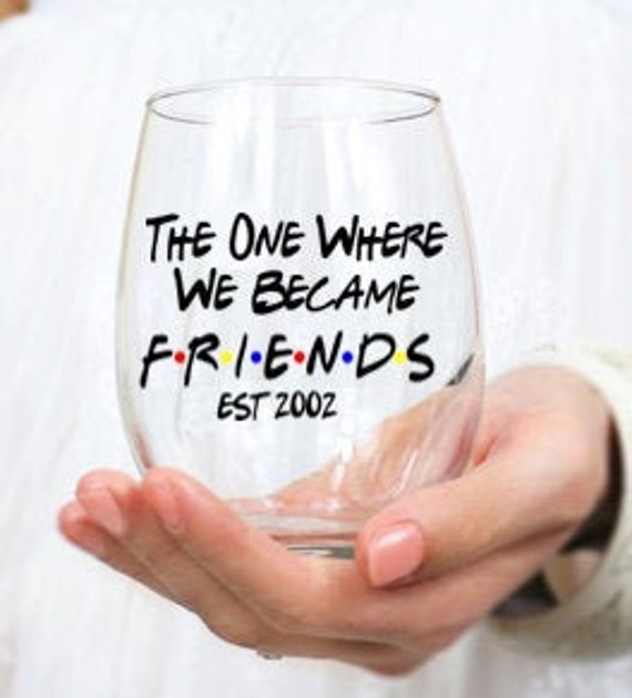 Friend wine glass deals