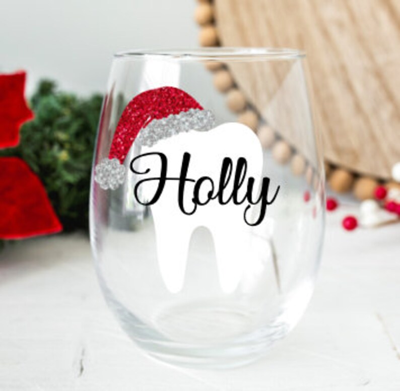 Dentist Wine Glass Gift for Dentist Dental Assistant Gift Etsy
