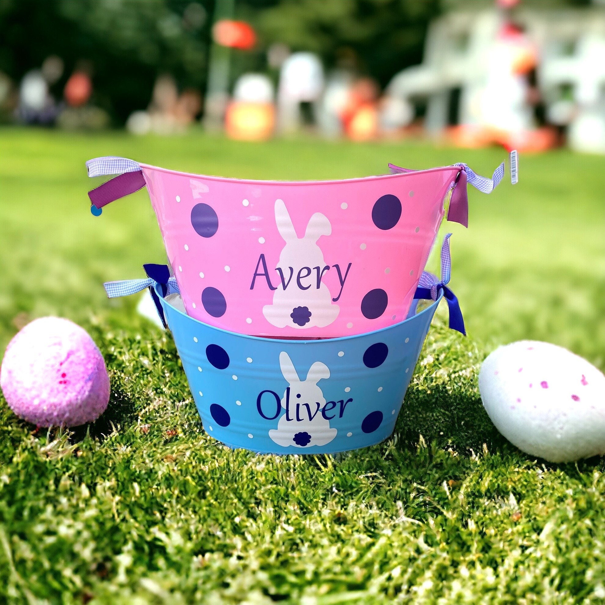 Personalisierter Ostereimer, Osterkorb personalisiert, Osterkorb für Mädchen, Osterkorb für Jungen, Kinder Osterkorb