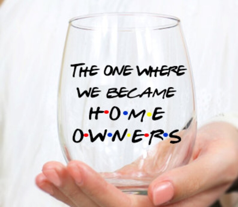 New Home Owners Wine Glass Housewarming Gift Housewarming Etsy