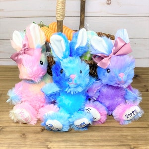 Personalized Easter Bunny, Easter Bunny, Easter Basket Stuffers, Plush Easter Bunny, Custom Easter Bunny, Easter Basket Gift, Stuffed Bunny