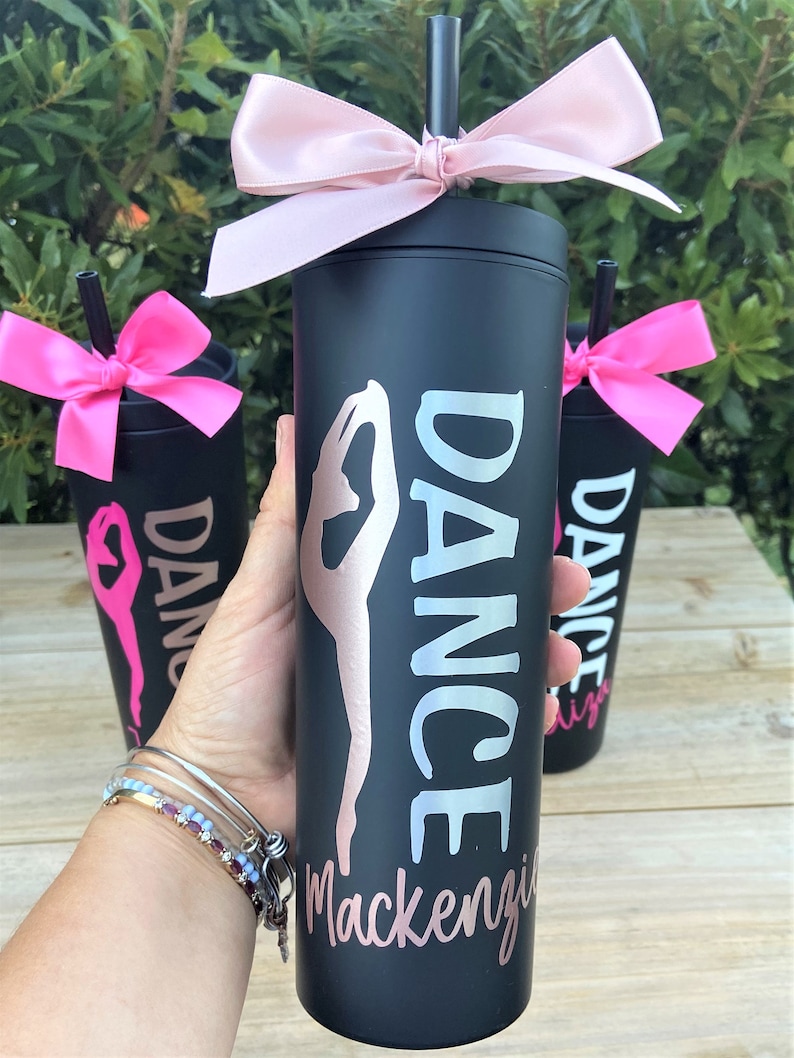 Dance Tumbler, Personalized Dance Gift, Dance Team Gifts, Dance Gifts Personalized, Dance Teacher Gift, Gift for Dancer, Easter Gift image 6