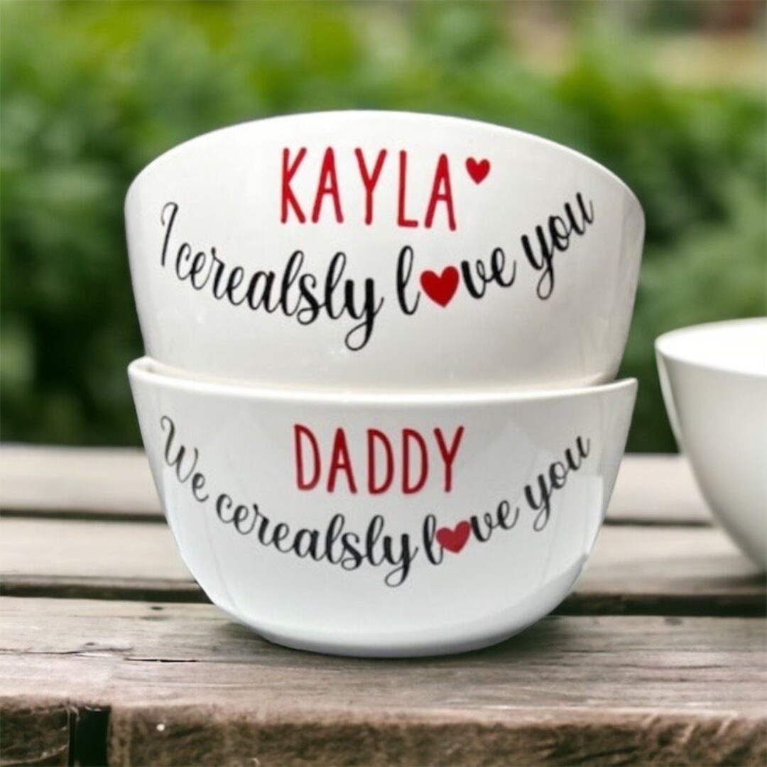 Personalized Ice Cream Bowl, Personalized Dad Cereal Bowl, Custom Ice Cream  Bowl, Father's Day Gift, For Dad, Snack Bowl Gift