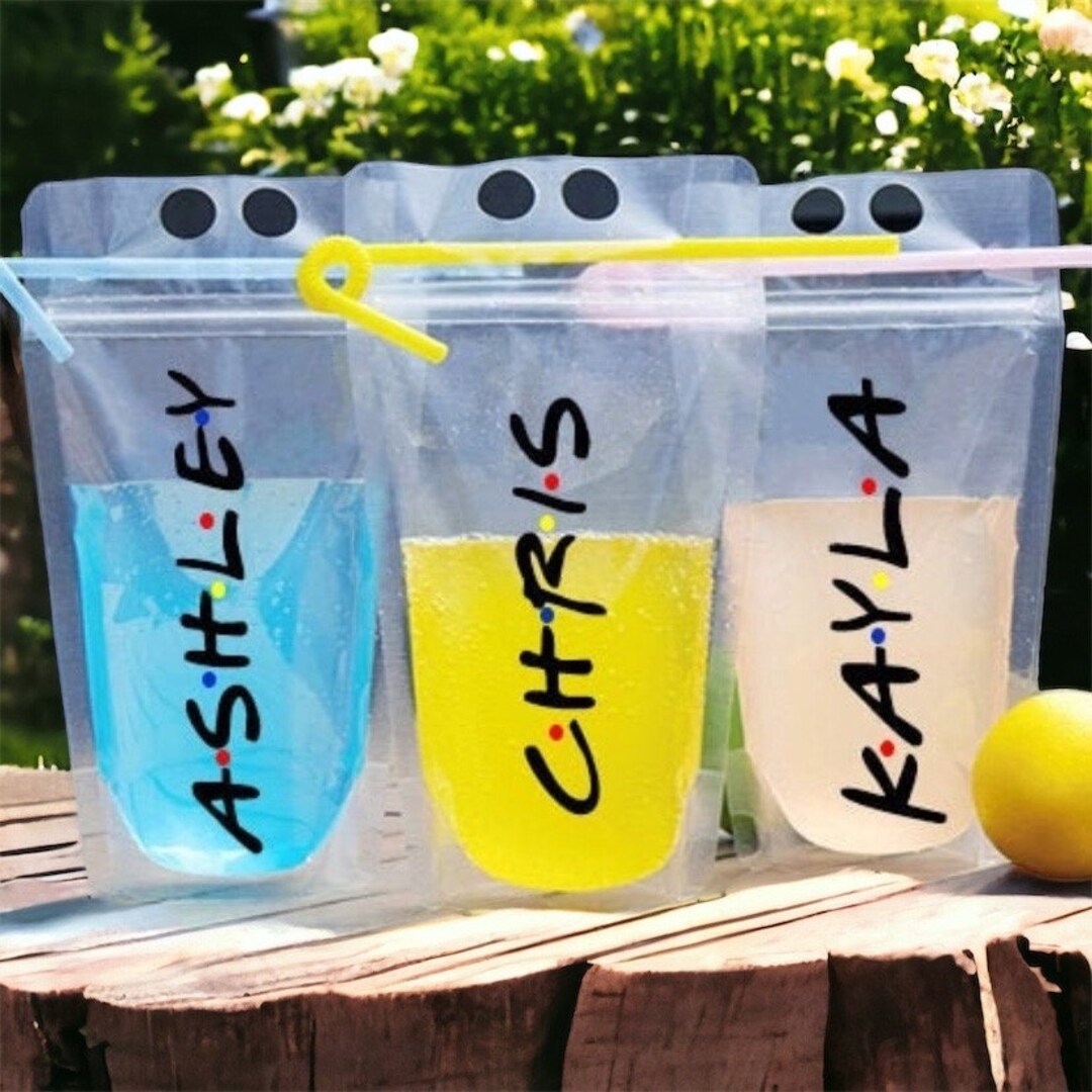 Adult Drink Pouches Personalized, Personalized Adult Beverage Pouch