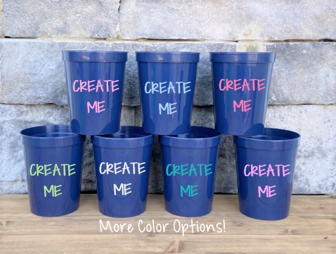 Personalized Cups, Personalized Party Cups, Plastic Cups Personalized