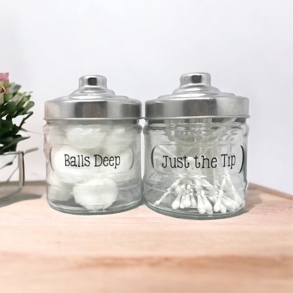 Funny Bathroom Jars Etsy