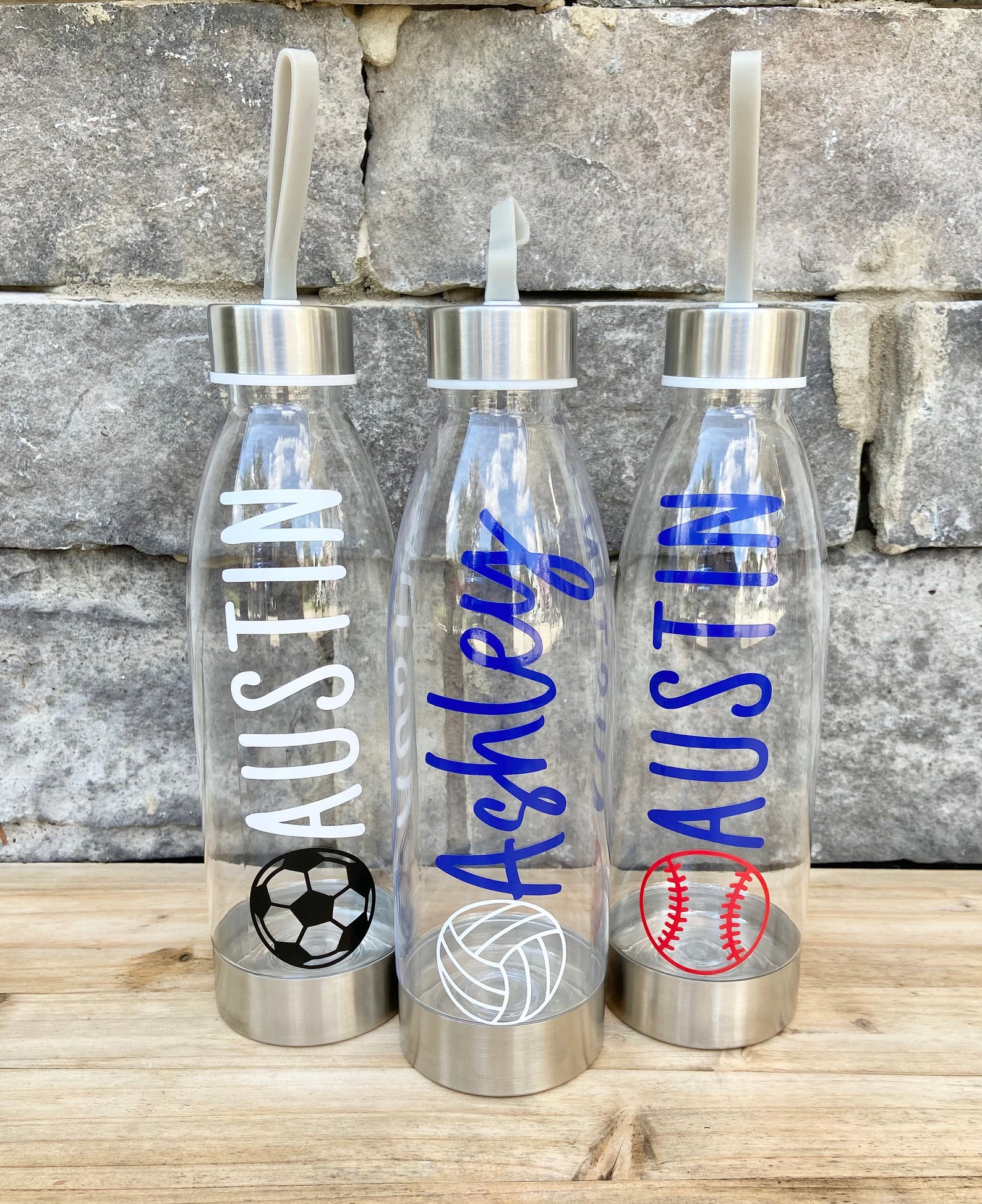 Sports Water Bottle Personalized Sports Water Bottle Etsy