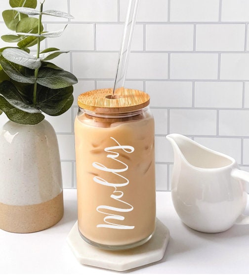 Personalized Iced Coffee Cup – Golden Customs Co