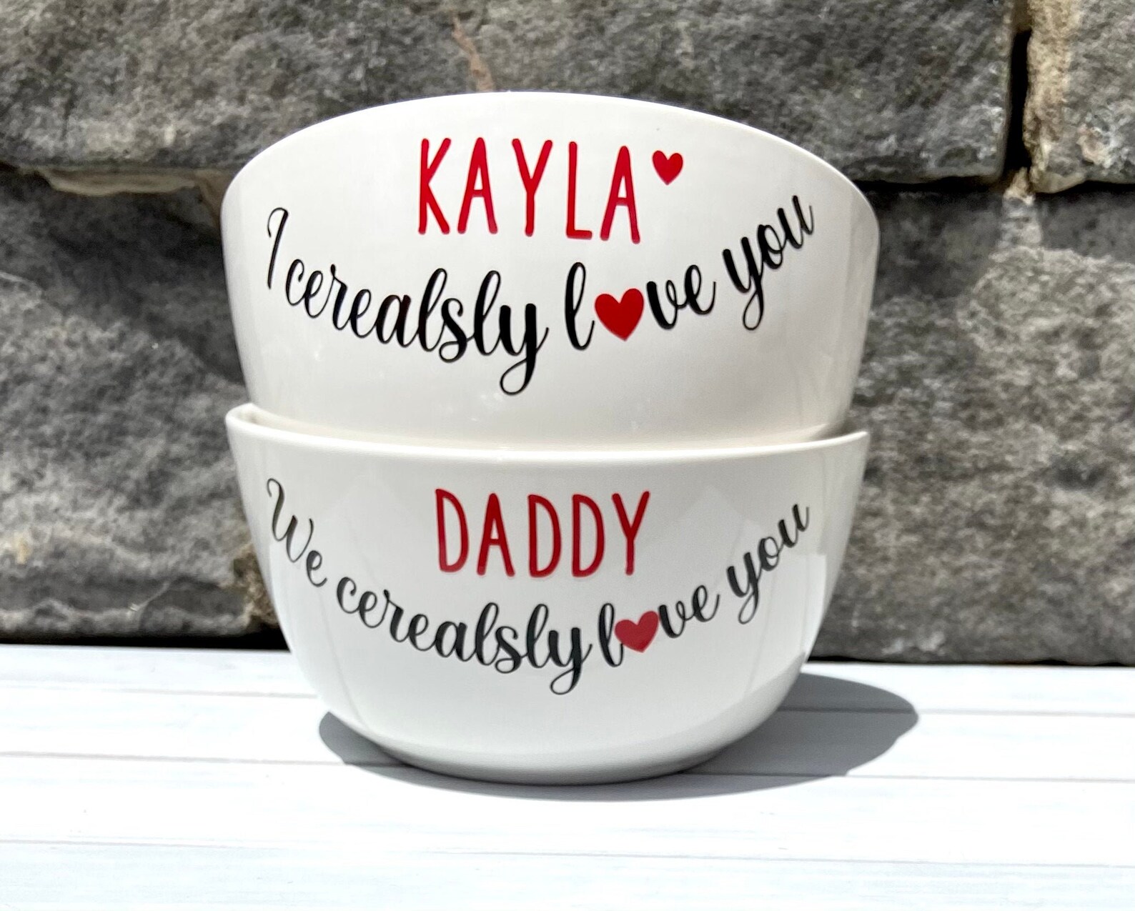 I Cerealsly Love You Cereal Bowl Valentines Gift for Dad Etsy