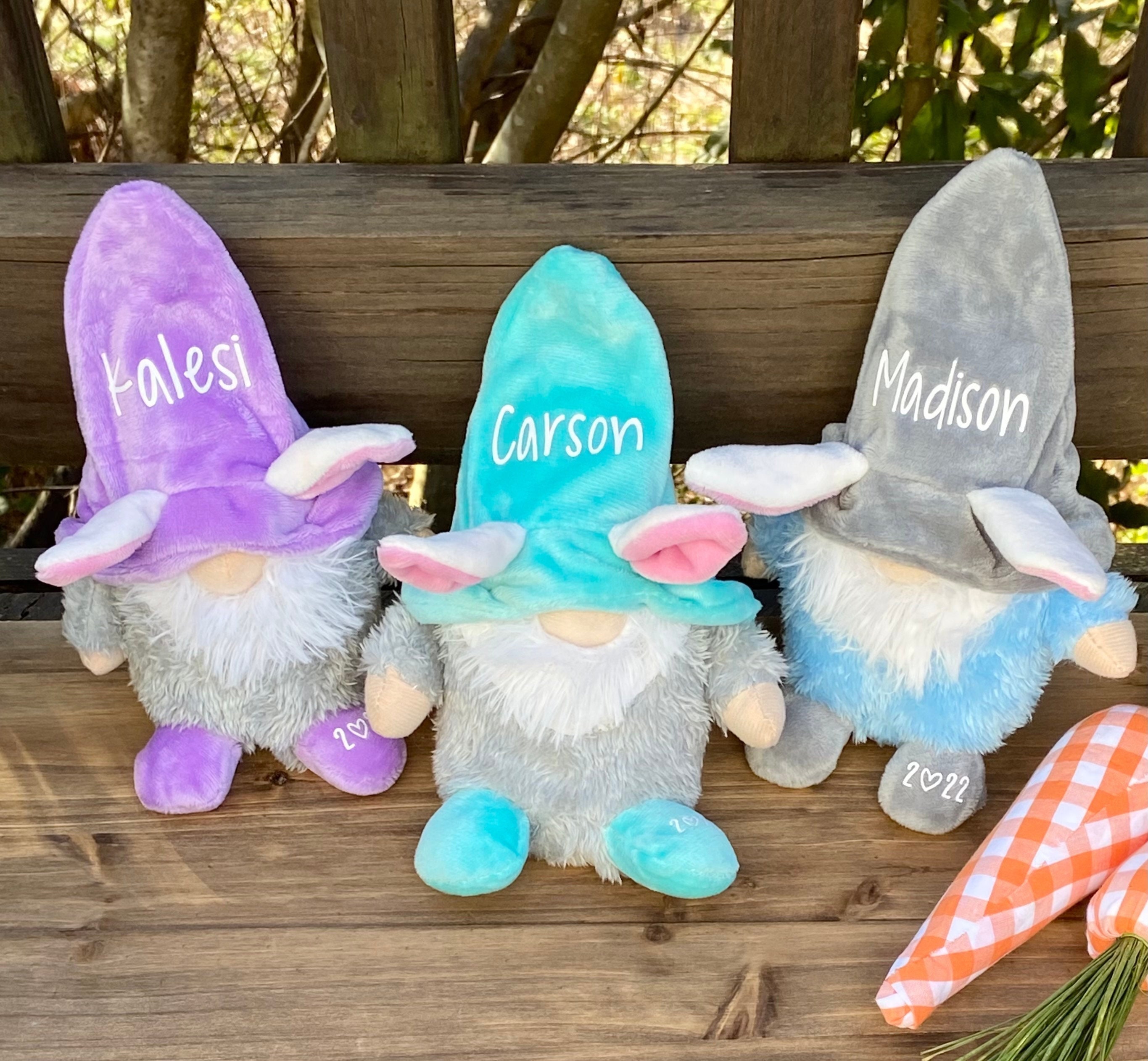 Easter Gifts Personalized Easter Easter Bucket Gnome Easter Bunny Gnome Easter Custom Easter Basket Easter Basket Gnome Easter Basket
