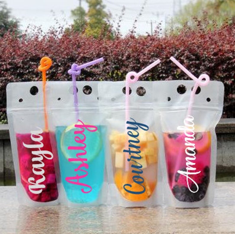 Adult Drink Pouches Personalized Personalized Adult Beverage Etsy