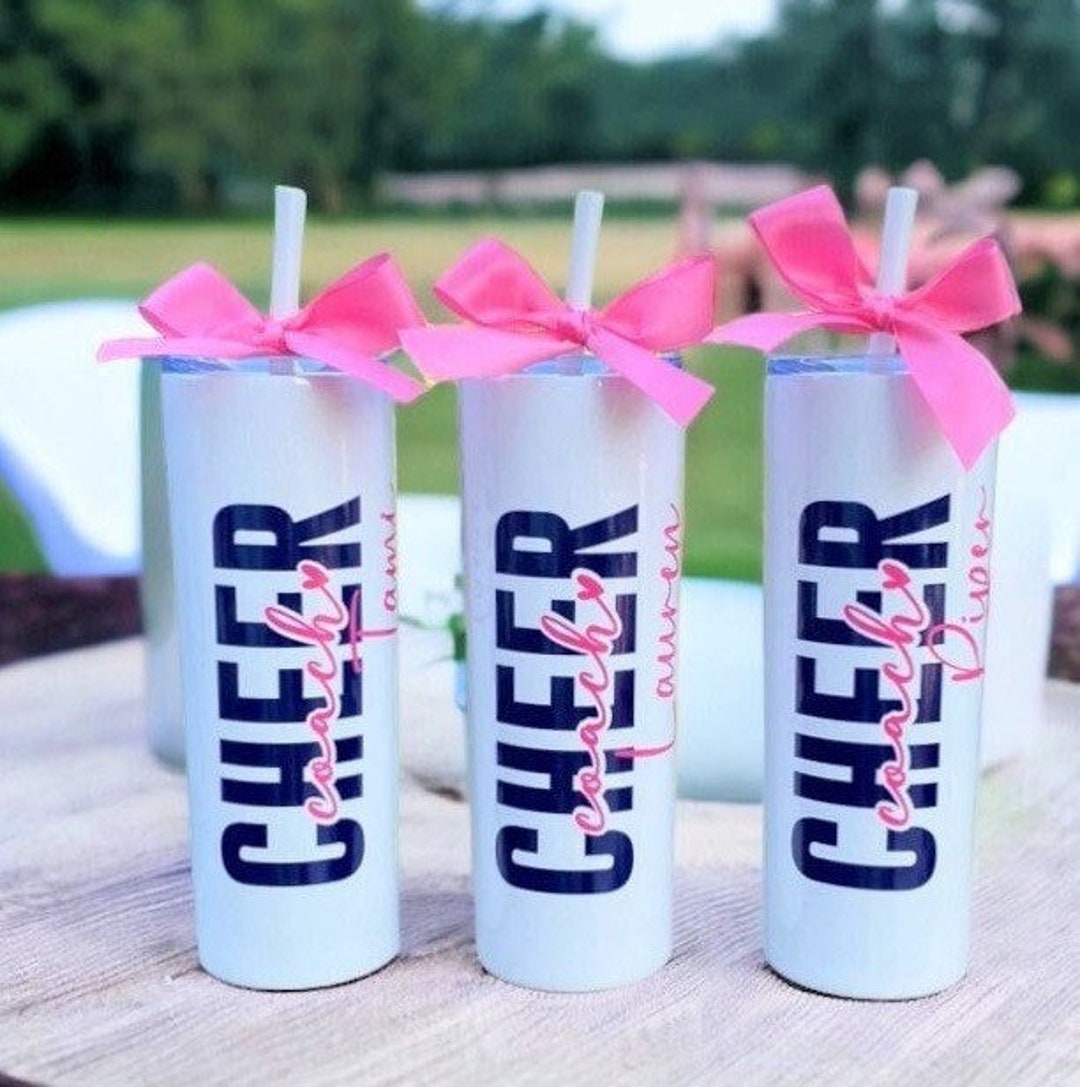 Cheer Tumbler Set 4 Pcs Cheerleader Tumbler Gifts Cheer Coach Gifts 20 oz  Cheer Stainless Steel Doub…See more Cheer Tumbler Set 4 Pcs Cheerleader