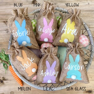 Easter Treat Bags, Easter Gift for Kids, Personalized Easter Treat Bags, Easter Basket Stuffers, Easter Bunny Gift Bags, Easter Favors image 5