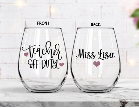 Teacher Christmas Gifts Teacher Wine Glass Gift for Teacher