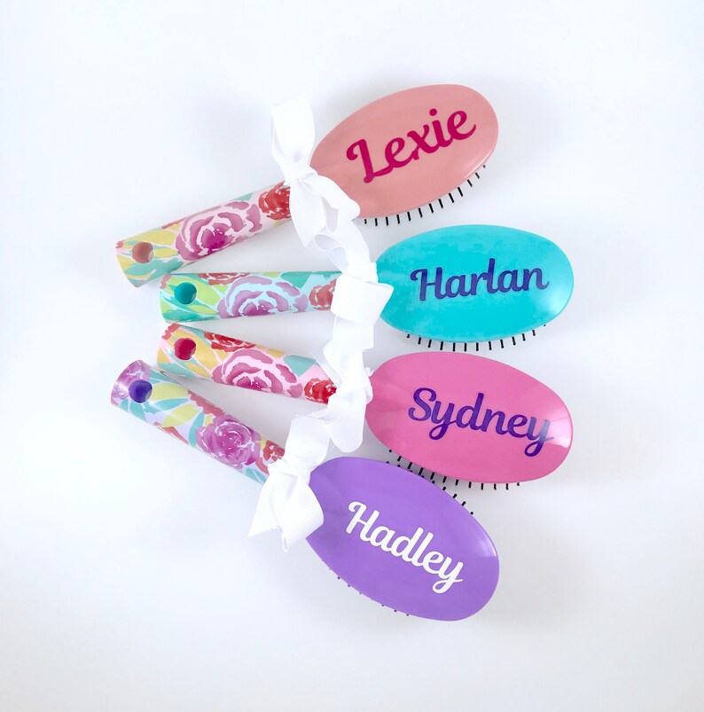 Personalized Hair Brush Dance Team Gift Cheer Gift Girls Etsy