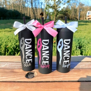 Dance Tumbler, Personalized Dance Gift, Dance Team Gifts, Dance Gifts Personalized, Dance Teacher Gift, Gift for Dancer, Easter Gift image 3