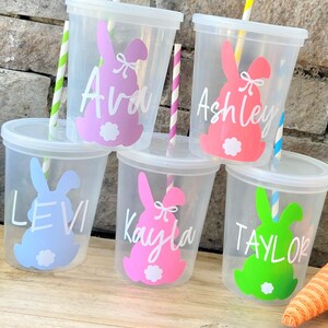 Easter Cups for Kids, Easter Basket Stuffers, Easter Decor, Kids Water Cup, Easter Decor, Easter Party Favors, Kids Easter Gifts image 6