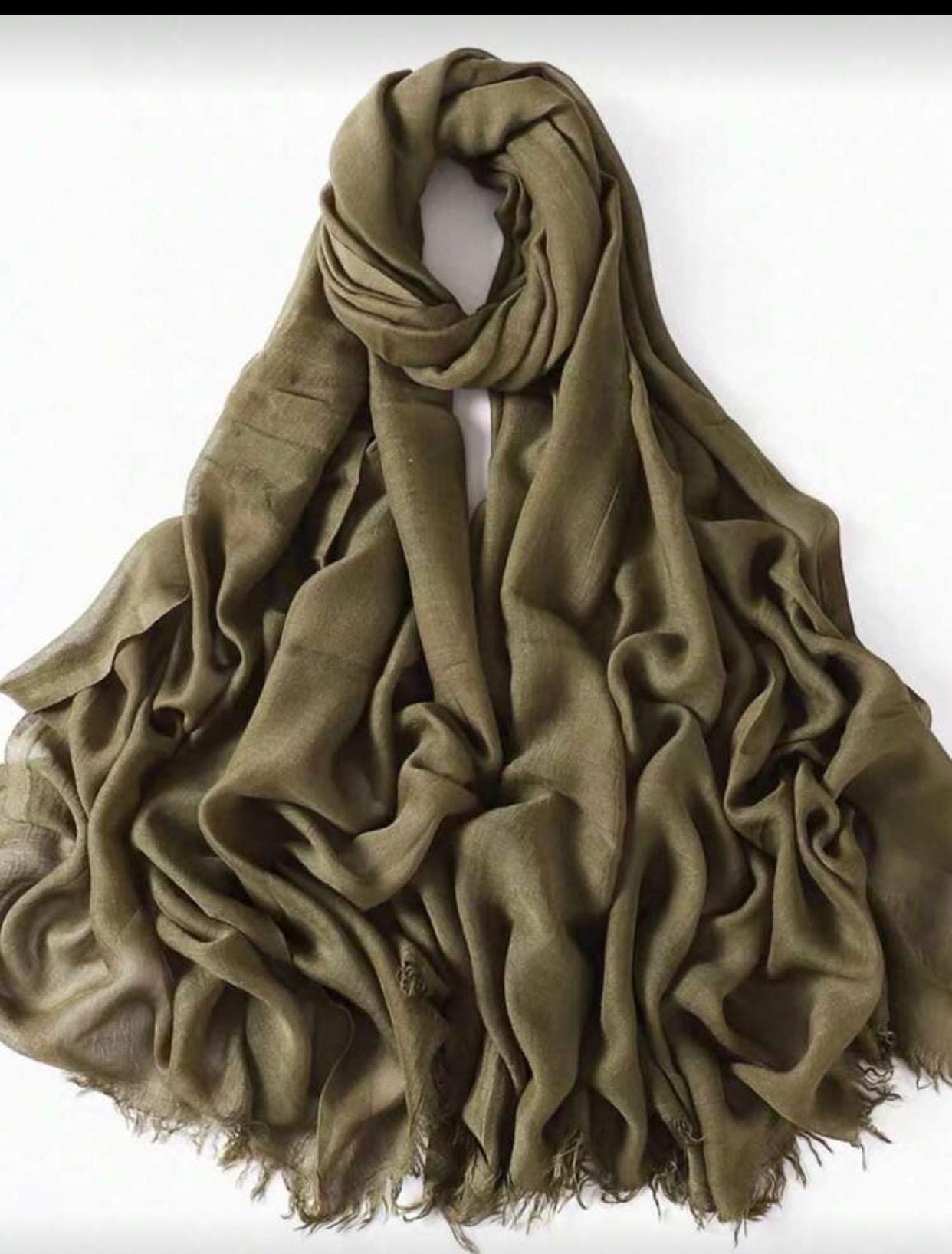Sale】 THE ROW Square Scarfコットン オリーブ 【公式通販】