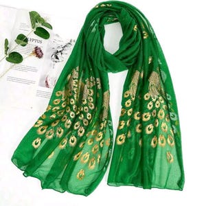Green Gold Chiffon - Etsy
