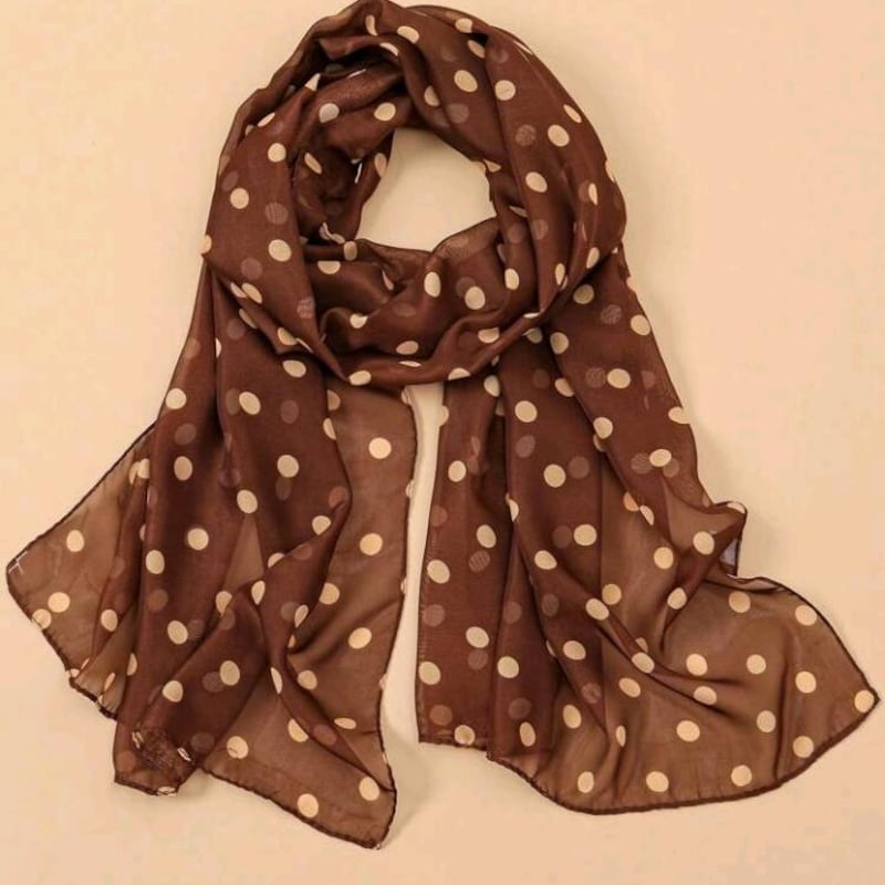 loveplay – Colorful Polka Dot Pom Scarf