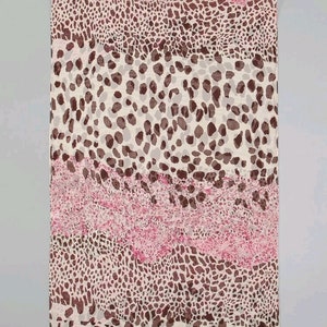 Beautiful Ladies Pink Leopard Print Chiffon Evening Scarf
